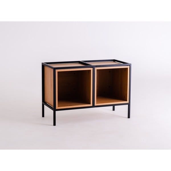 Libreria nera in rovere 88x60 cm Skap - CustomForm-image-3