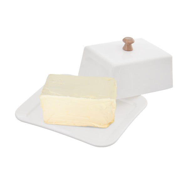 Burriera in porcellana bianca Whiteline - Orion-image-1