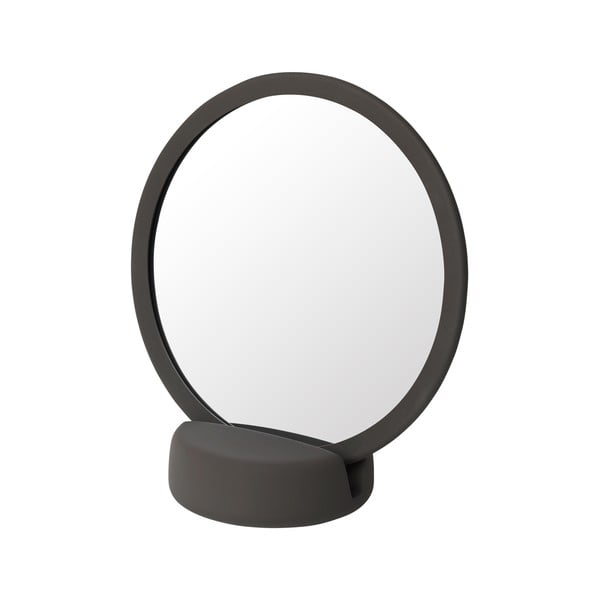 Specchio cosmetico da tavolo marrone, altezza 18,5 cm Sono - Blomus