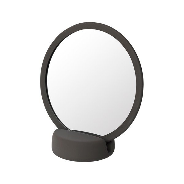 Specchio cosmetico da tavolo marrone, altezza 18,5 cm Sono - Blomus