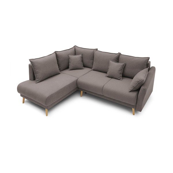 Divano marrone-grigio Mia L, angolo sinistro - Bobochic Paris-image-3