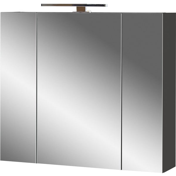 Mobile bagno grigio scuro con specchio 76x71 cm - Germania-image-2