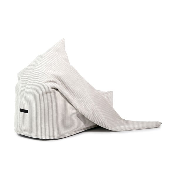 Pouf a sacco per bambini grigio scuro con rivestimento in velluto a coste Cocoon 120 – SLOWDOWN-image-3