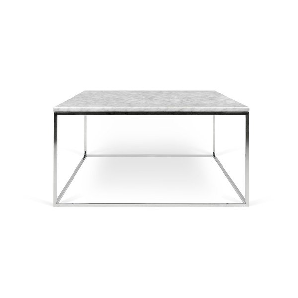 Tavolino in marmo 75x75 cm Gleam - TemaHome