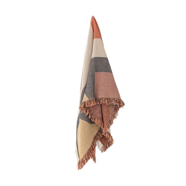 Coperta marrone in cotone riciclato 130x160 cm Arni – Bloomingville