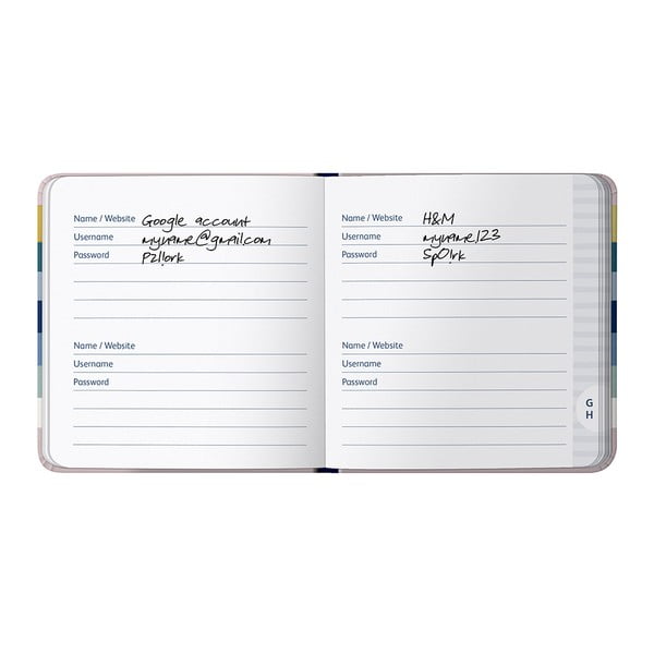 Agenda per password 96 pp. Stripe - Busy B-image-4