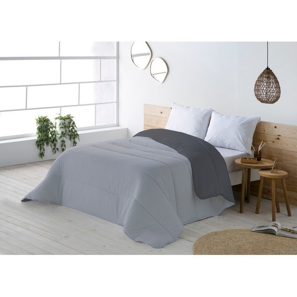 Copriletto grigio scuro per letto matrimoniale Bea, 270 x 200 cm - Boheme-image-2