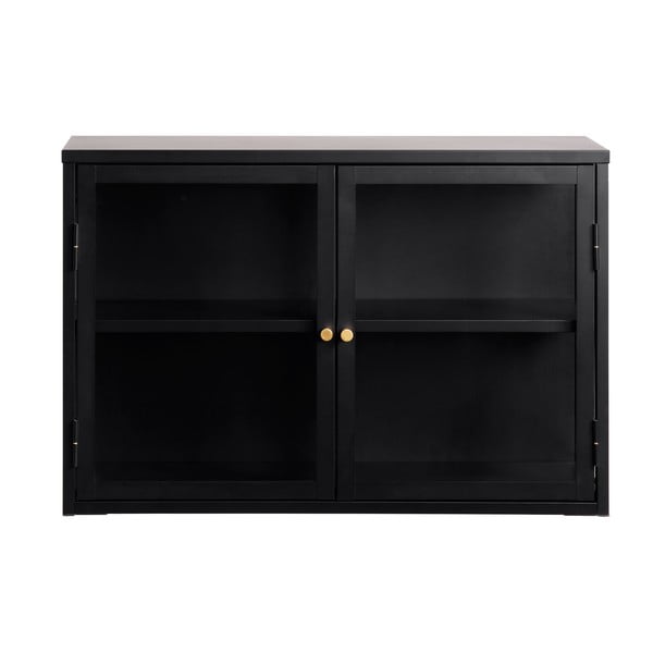 Vetrina in metallo nero 90x60 cm Carmel - Unique Furniture