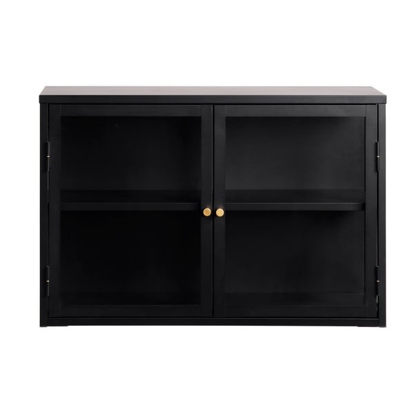 Vetrina nera in metallo 90x60 cm Carmel - Unique Furniture