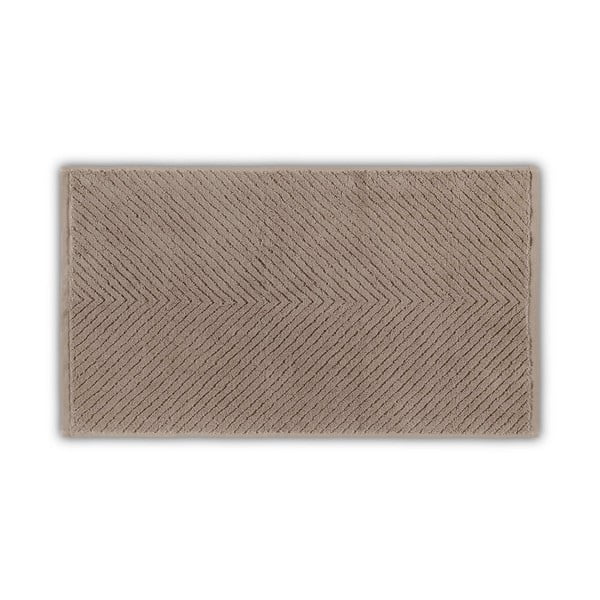 Asciugamano in cotone marrone 71x40 cm Chevron - Foutastic