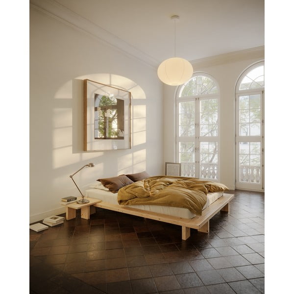 Comodino di colore naturale in pino massiccio Japan – Karup Design-image-1