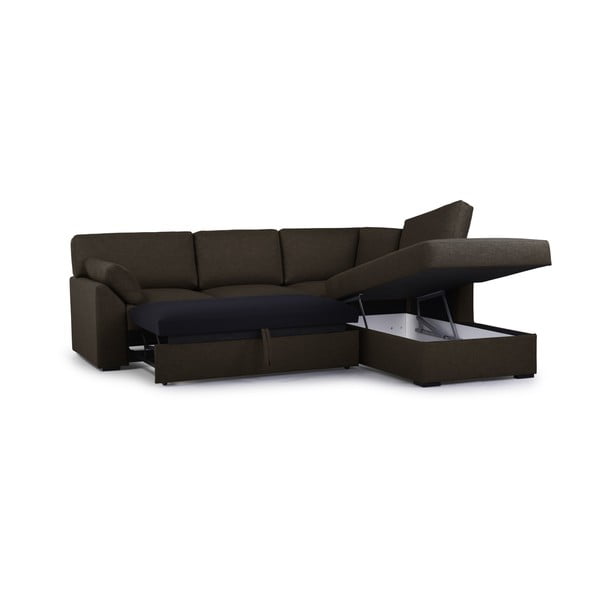 Divano letto angolare marrone (angolo destro) Janson - Scandic-image-4