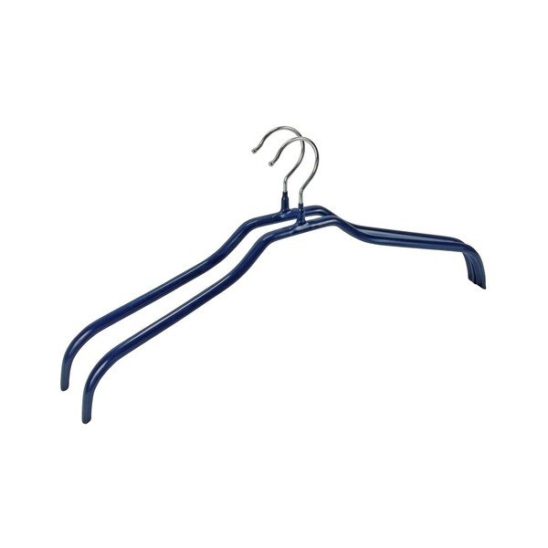 Set di 2 appendiabiti blu antiscivolo Appendino Slim - Wenko-image-1