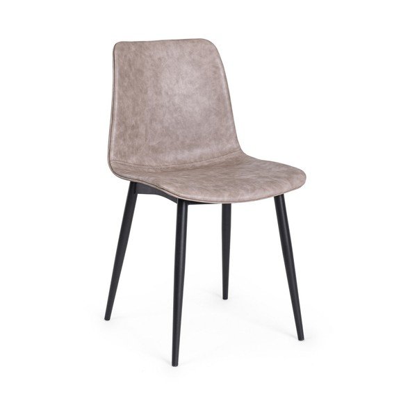 Sedia da pranzo beige in imbottito Kyra – Bizzotto