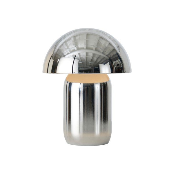 Lampada da tavolo LED color argento lucido in metallo con intensità regolabile (altezza totale 17 cm) Ted – Ellos Home