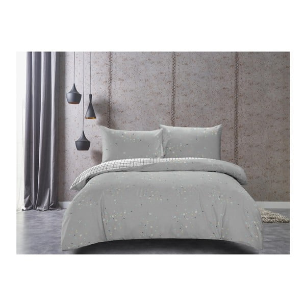 Biancheria da letto double-face in cotone sateen Modest, 220 x 200 cm - DecoKing