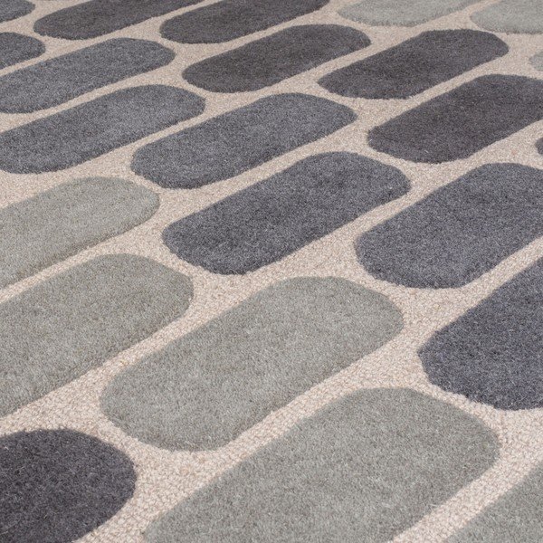 Tappeto in lana grigio 160x230 cm Fossil - Flair Rugs-image-2