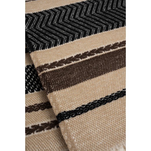 Coperta marrone in misto cotone 140x180 cm Luxor – Euromant-image-3