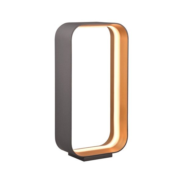 Lampada da tavolo a LED nera con controllo vocale/app e paralume in metallo (altezza 41 cm) Cizione - CINQUE-image-2