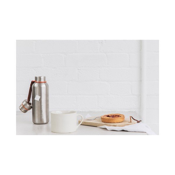 Verde oliva a 2 pareti in acciaio inox nero + bottiglia sottovuoto isolata Blum, 500 ml - Black + Blum-image-4