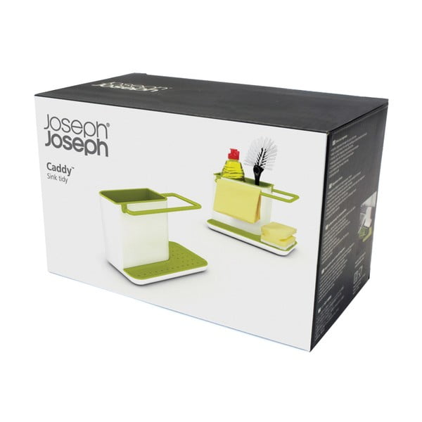 Porta detersivi da cucina bianco e verde Caddy Sink Tidy - Joseph Joseph-image-4