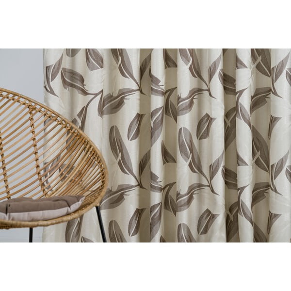 Tenda marrone-crema 210x245 cm Nydia - Mendola Fabrics-image-1