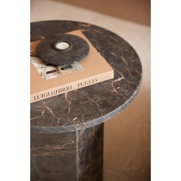 Tavolino rotondo in marmo ø 50 cm Naxos - Actona-image-2