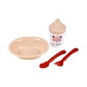 Set da pranzo per bambini in plastica 4 pezzi Forest - Bébé Douceur