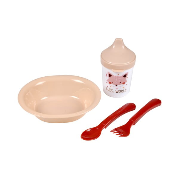 Set da pranzo per bambini in plastica 4 pz Forest – Bébé Douceur
