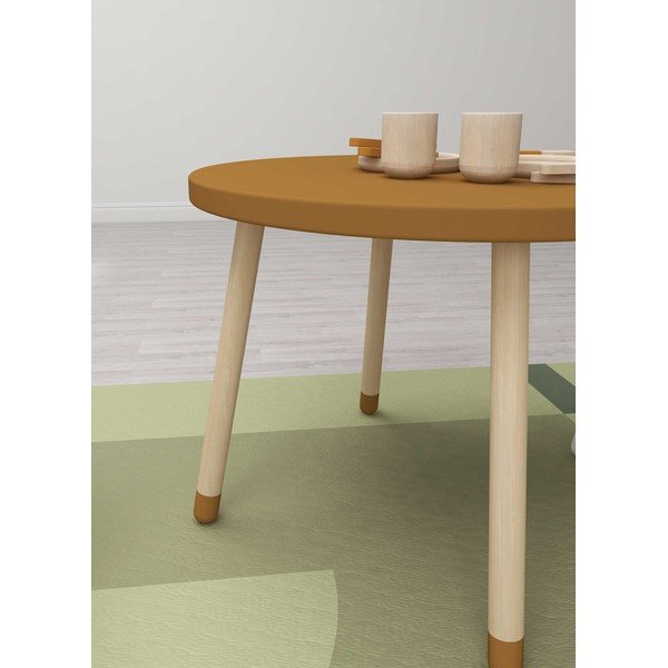 Tavolo per bambini senape , ø 60 cm Dots - Flexa-image-1
