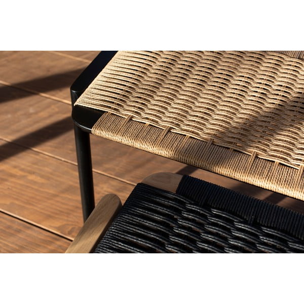 Panchina nera/di colore naturale Klupa – Gazzda-image-3