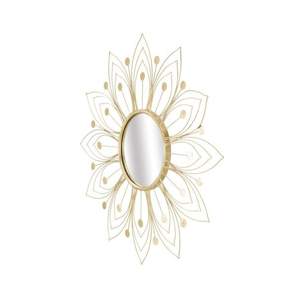 Nástěnné zrcadlo ve zlaté barvě Mauro Ferretti Glam, ⌀ 80 cm-image-3