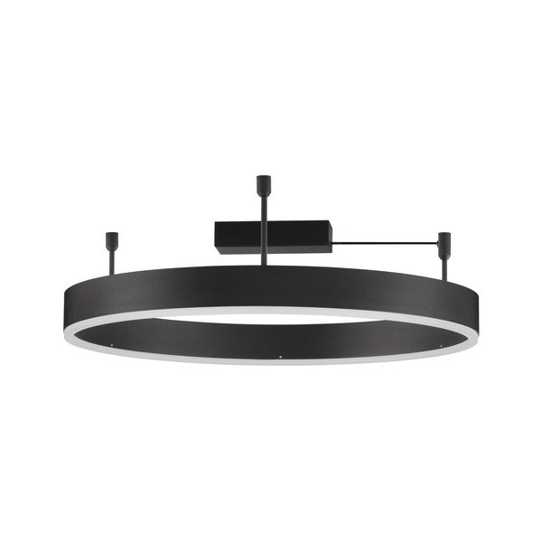Plafoniera LED nera opaca in alluminio con intensità regolabile Motif – Nova Luce