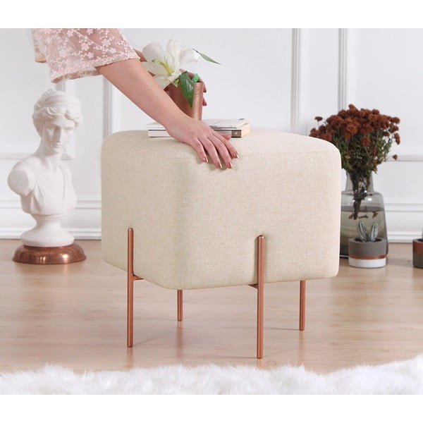 Sgabello crema Copper - Artie-image-1