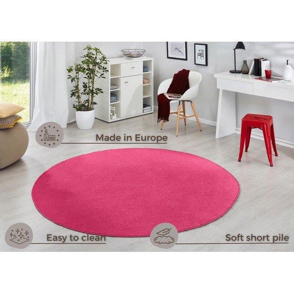 Tappeto rotondo rosa ø 133 cm Fancy - Hanse Home-image-3