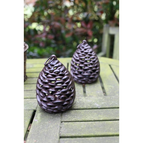 Lanterna in metallo (altezza 18 cm) Pine Cone - Esschert Design-image-4