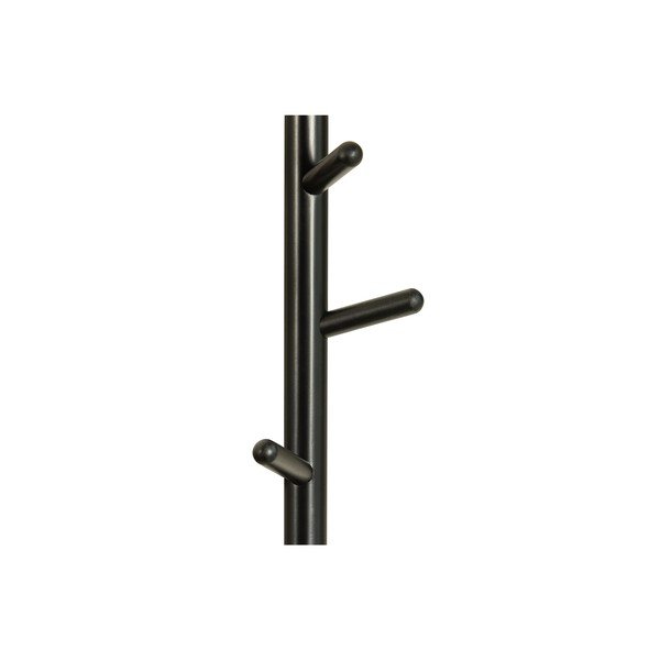 Appendiabiti da parete nero in legno di pino Marrit - WOOOD-image-3
