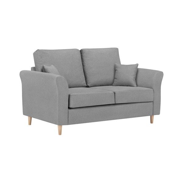 Šedá dvoumístná pohovka Kooko Home Smooth