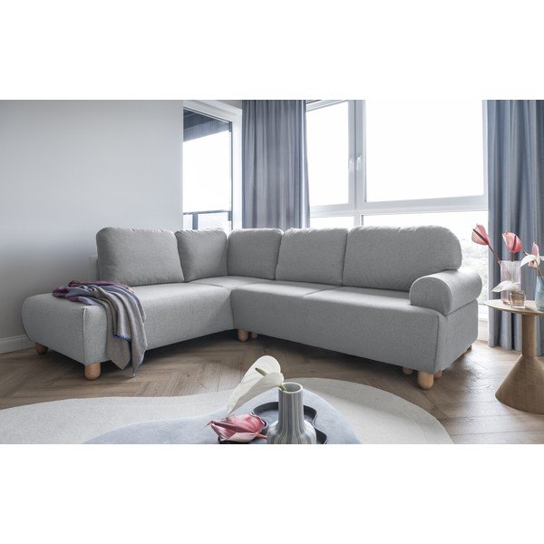 Divano letto angolare grigio chiaro (angolo sinistro) Bouncy Olli - Miuform-image-3