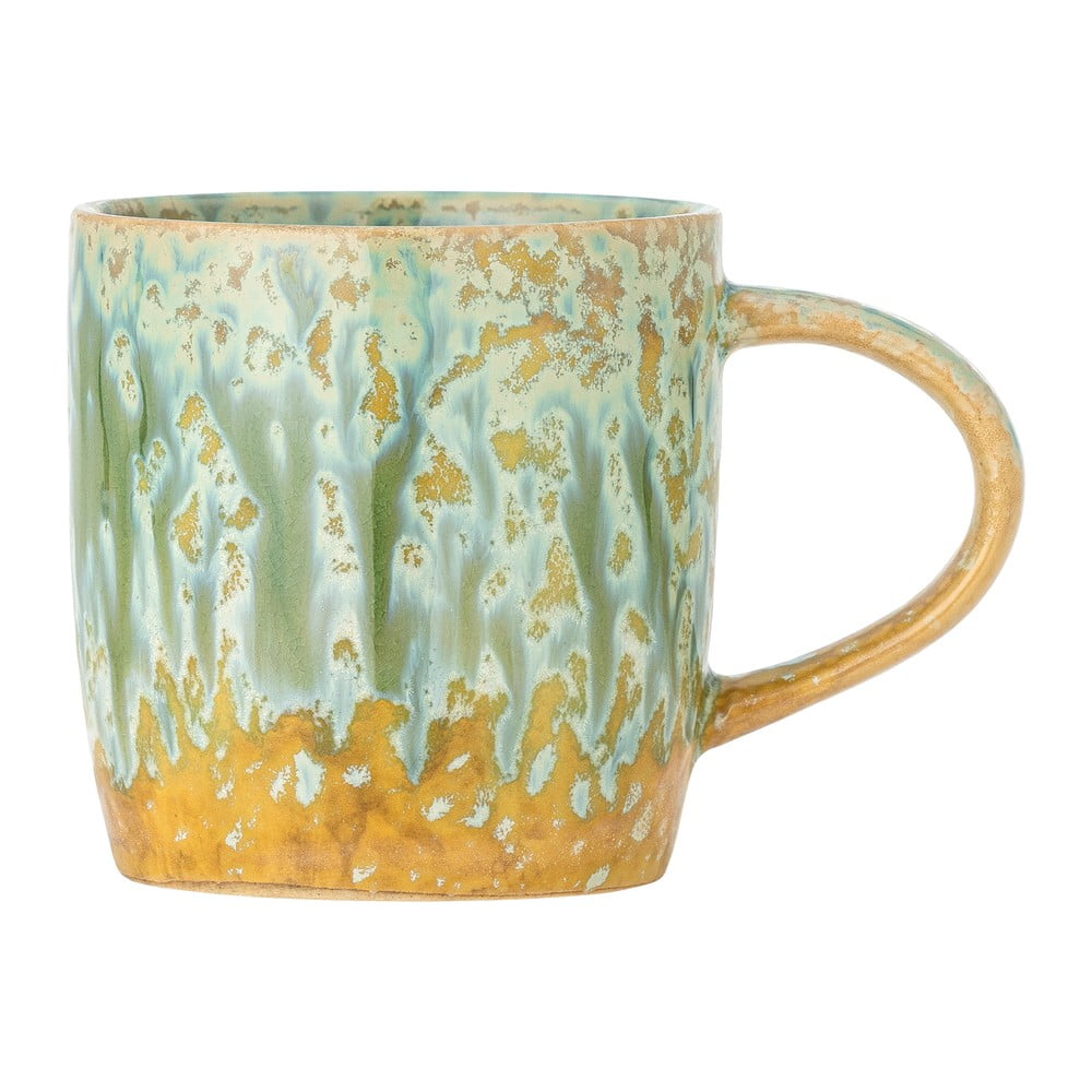 Tazzina gialla e verde chiaro in gres 400 ml Milani – Bloomingville | Tazzine