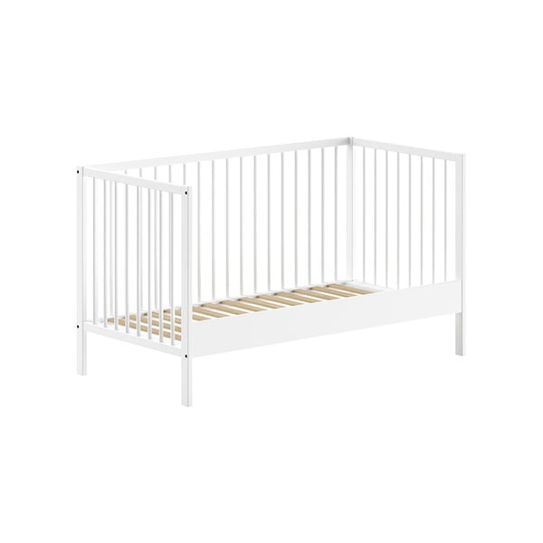 Lettino bianco in pino massiccio 70x140 cm DINO – Vipack-image-2