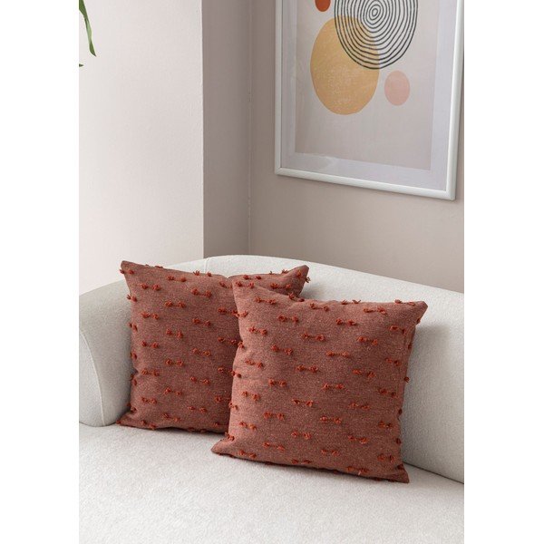 Federe decorative in set 2 pz 43x43 cm Tuffet – Mioli Decor-image-1