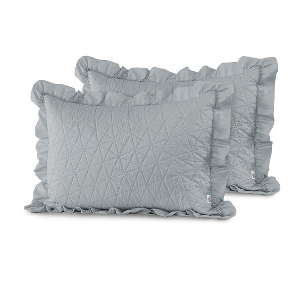 Set di 2 federe grigie , 70 x 50 cm Tilia - AmeliaHome-image-1