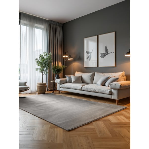 Tappeto grigio/color crema 160x235 cm Perles Dolomite – Elle Decoration-image-1