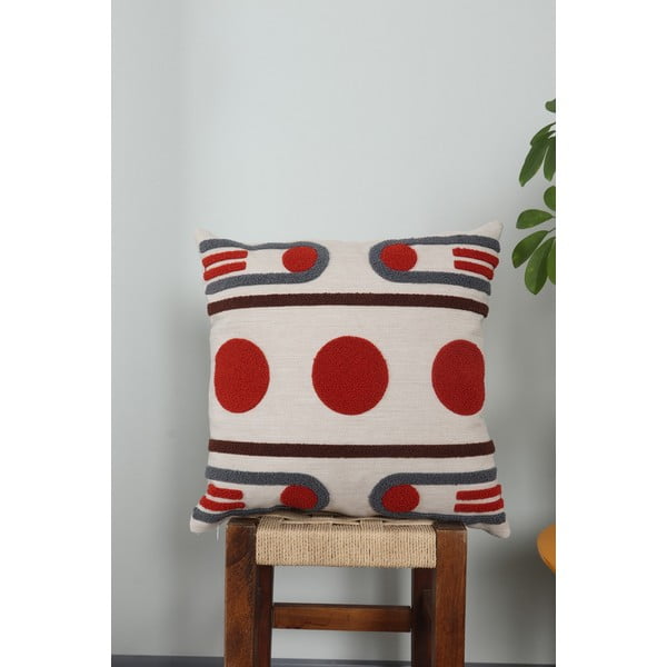 Federa decorativa in lino 43x43 cm Geometrik – Mioli Decor-image-1