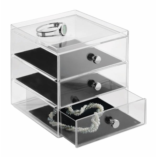 Organizzatore a 3 cassetti Serwa, altezza 18 cm - iDesign-image-2