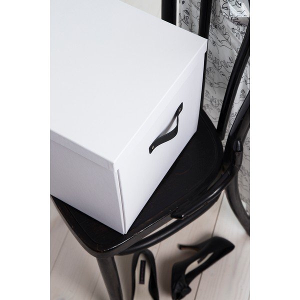 Scatola di immagazzinaggio bianca Logan - Bigso Box of Sweden-image-3