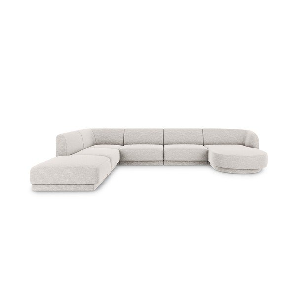 Divano angolare grigio chiaro (angolo sinistro) Miley - Micadoni Home
