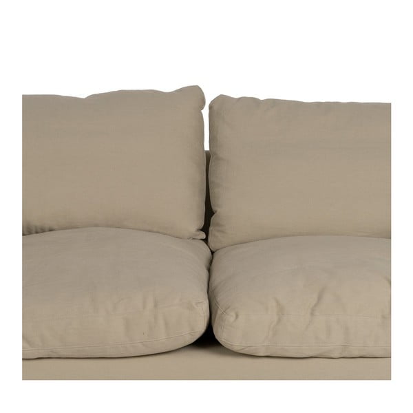 Divano beige con rivestimento in lino 180 cm – Ixia-image-4