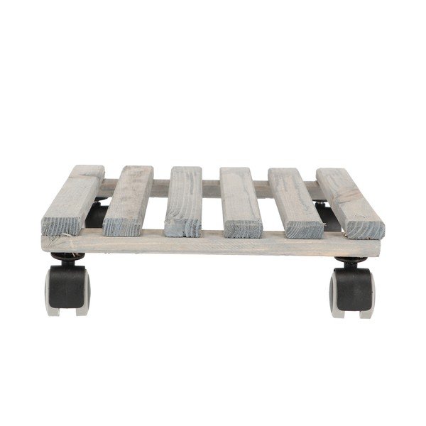 Tappeto mobile in legno grigio, 29 x 29 cm - Esschert Design-image-2